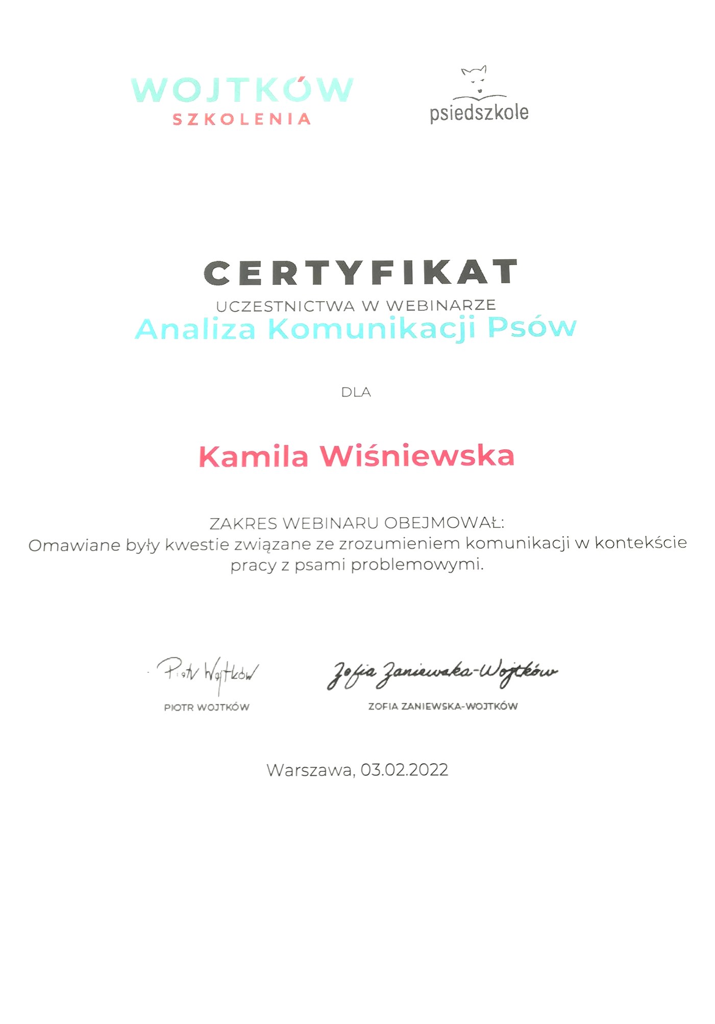 Behawiorysta warszawa